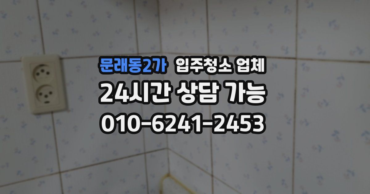 문래동2가 입주청소 업체