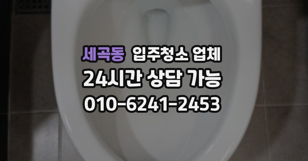 세곡동 입주청소 업체