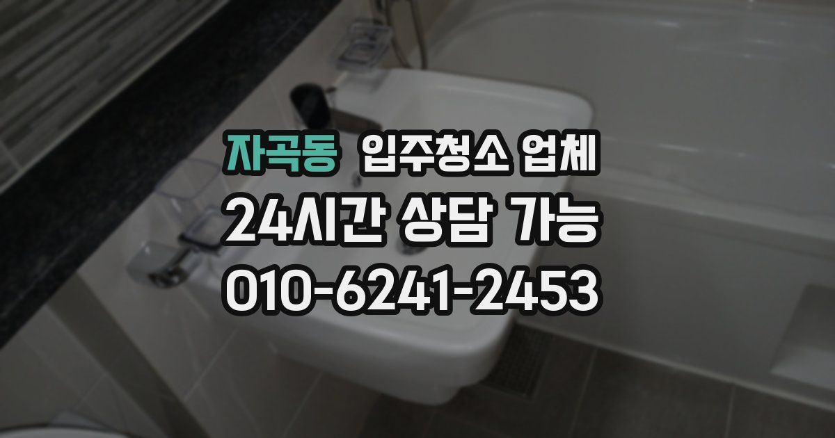 자곡동 입주청소 업체