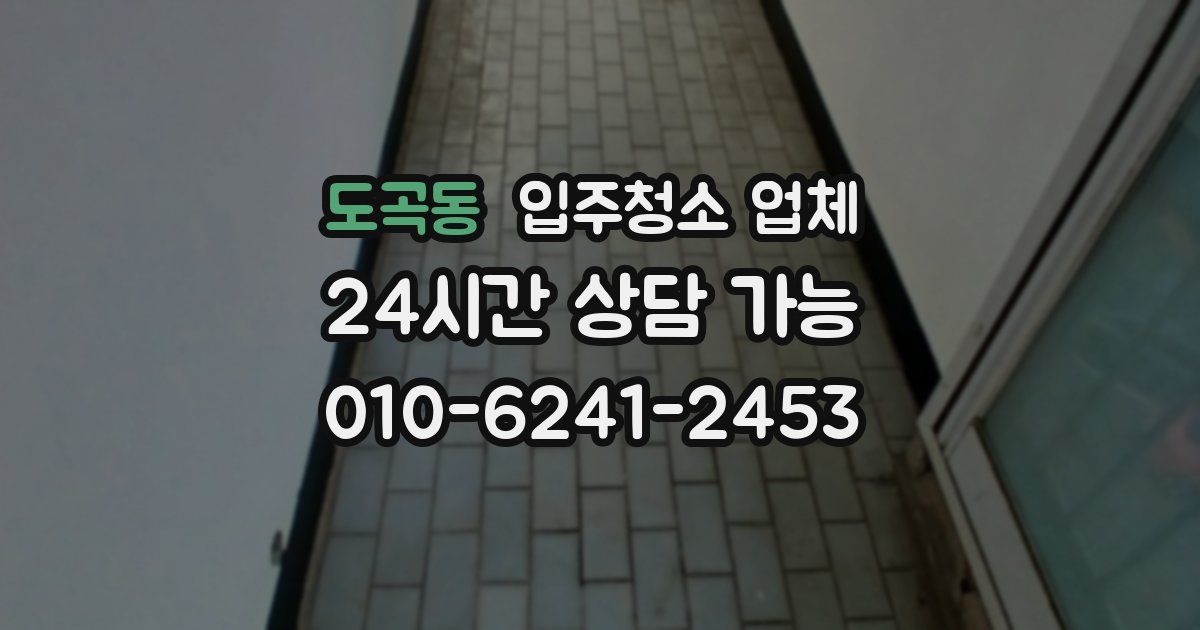 도곡동 입주청소 업체
