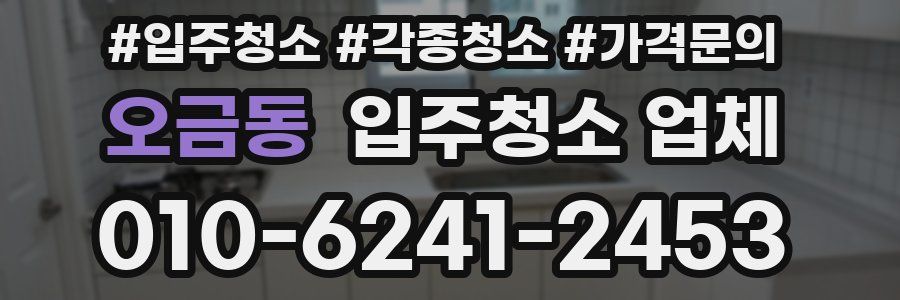 오금동 입주청소 업체