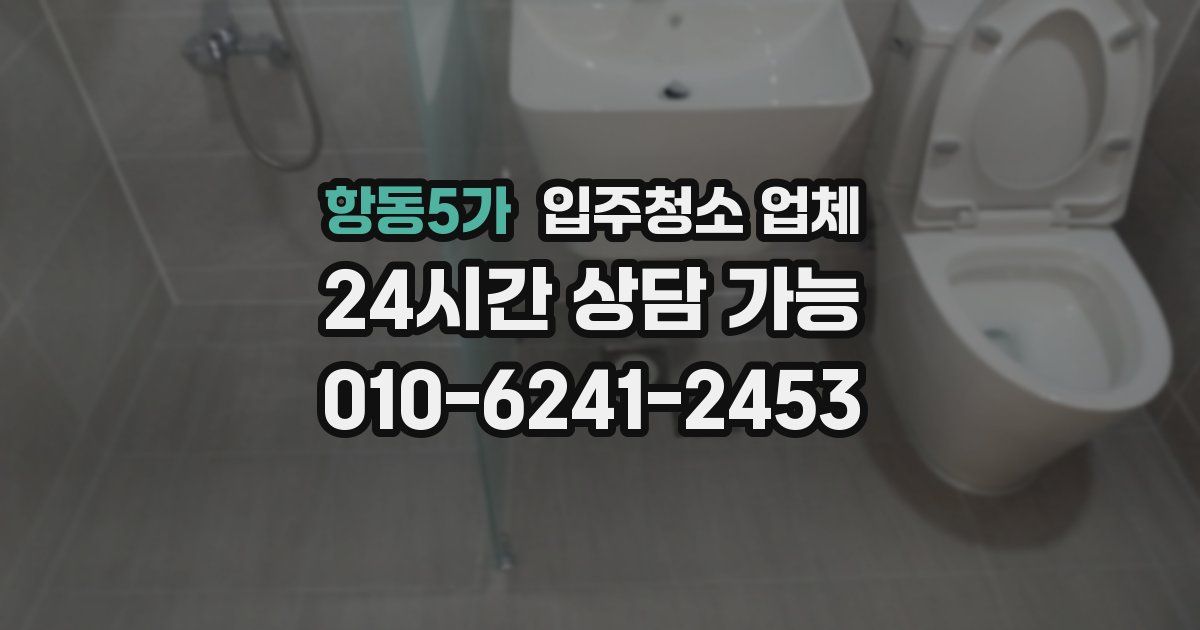 항동5가 입주청소 업체