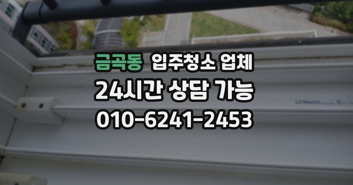 금곡동 입주청소 업체