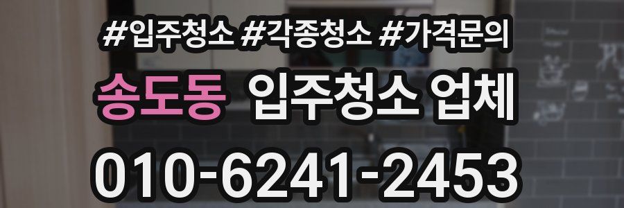 송도동 입주청소 업체