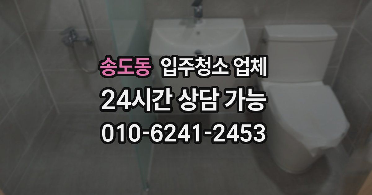 송도동 입주청소 업체