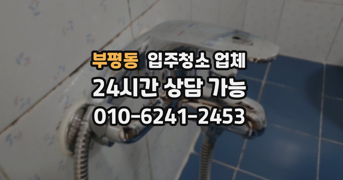 부평동 입주청소 업체