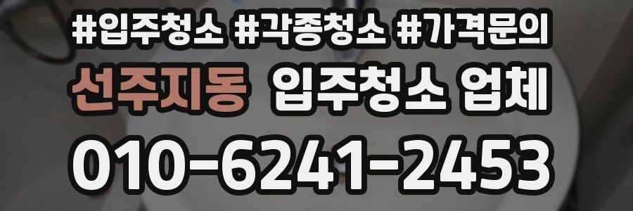 선주지동 입주청소 업체