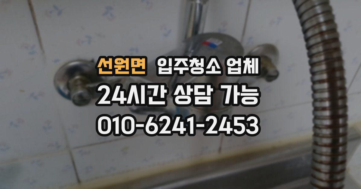 선원면 입주청소 업체