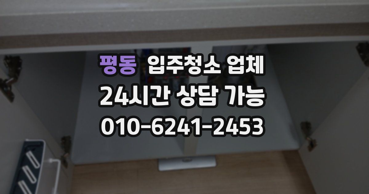 평동 입주청소 업체