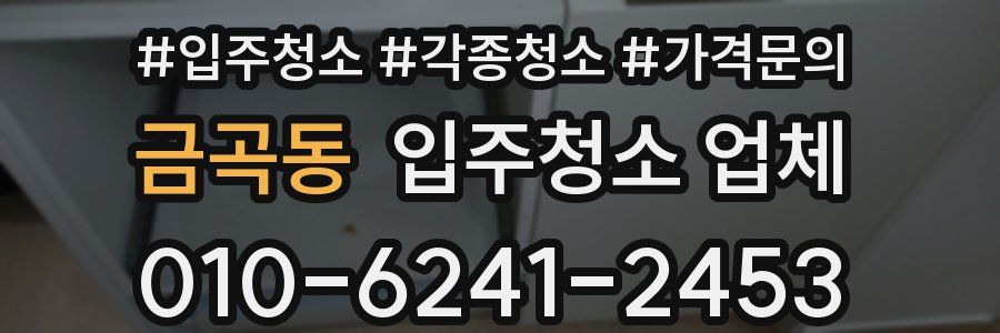금곡동 입주청소 업체