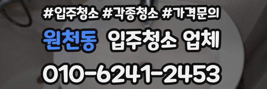 원천동 입주청소 업체