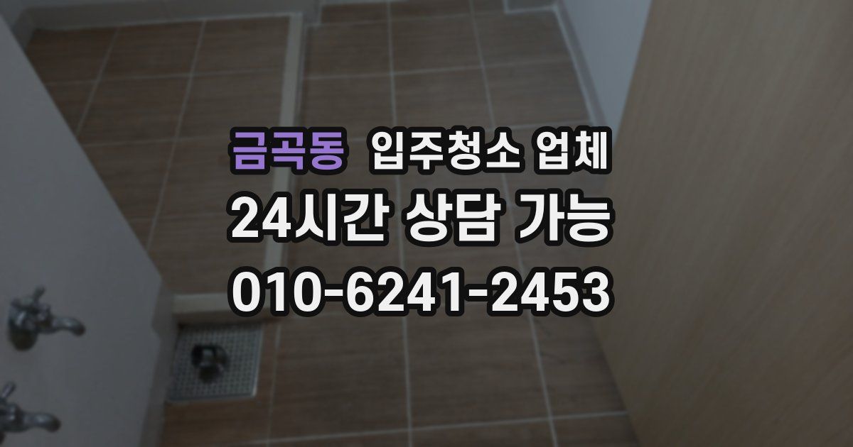금곡동 입주청소 업체