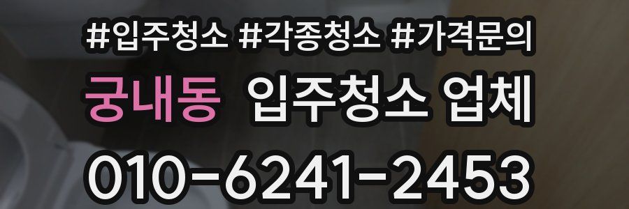 궁내동 입주청소 업체