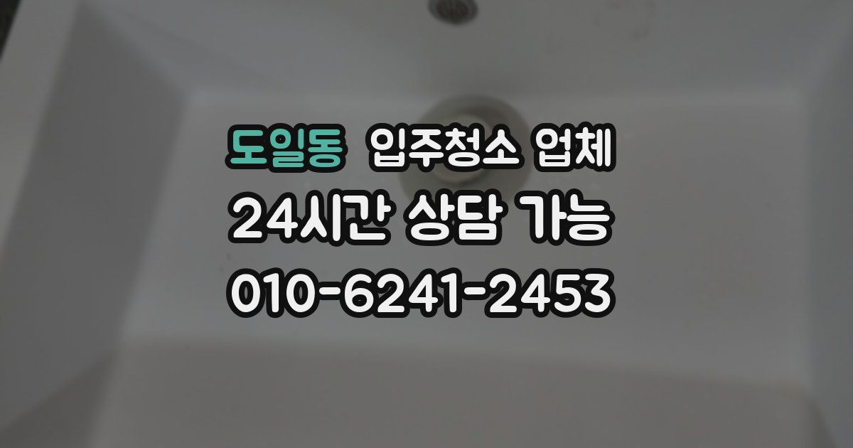 도일동 입주청소 업체