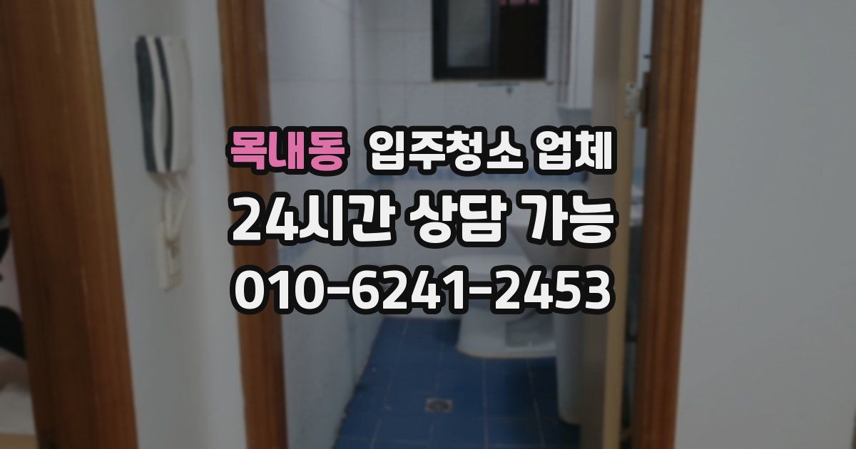 목내동 입주청소 업체