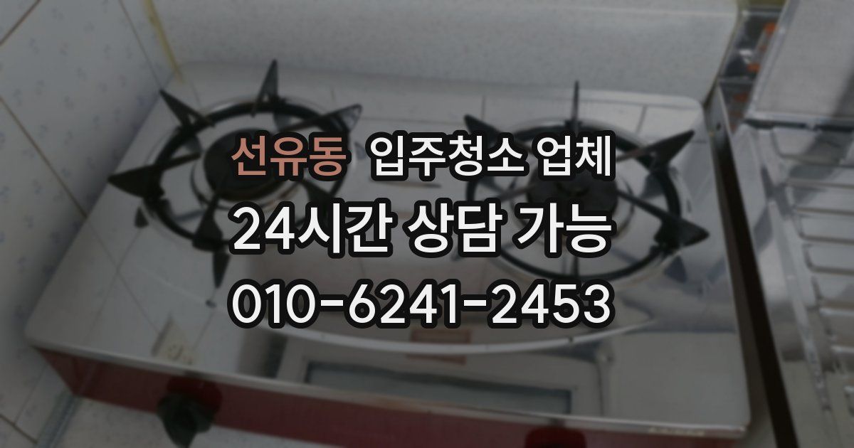 선유동 입주청소 업체