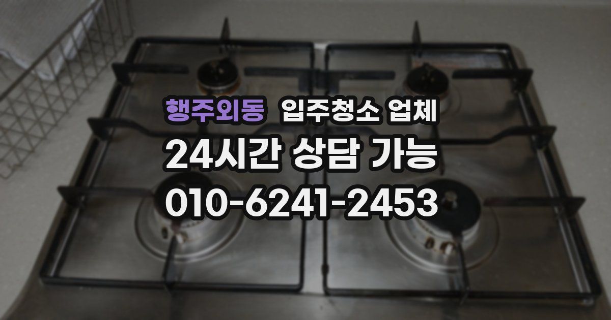 행주외동 입주청소 업체