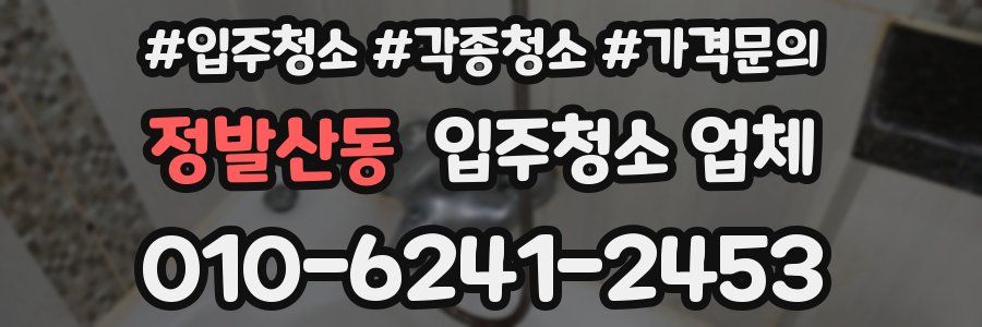 정발산동 입주청소 업체