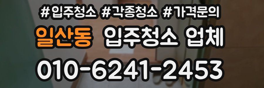 일산동 입주청소 업체