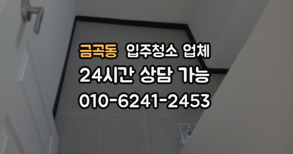 금곡동 입주청소 업체