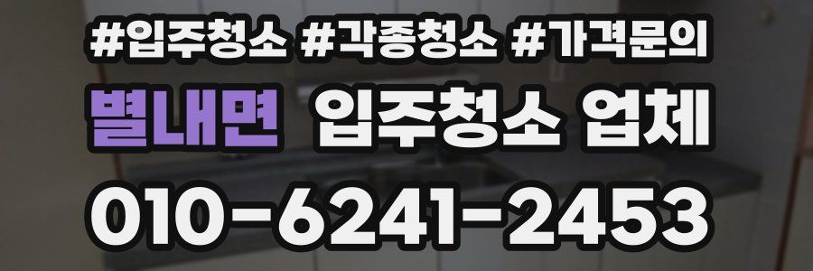 별내면 입주청소 업체