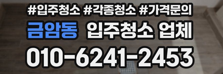금암동 입주청소 업체