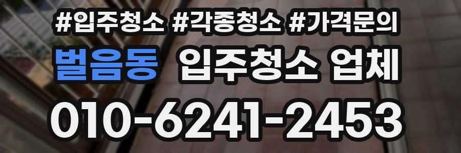 벌음동 입주청소 업체