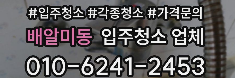 배알미동 입주청소 업체
