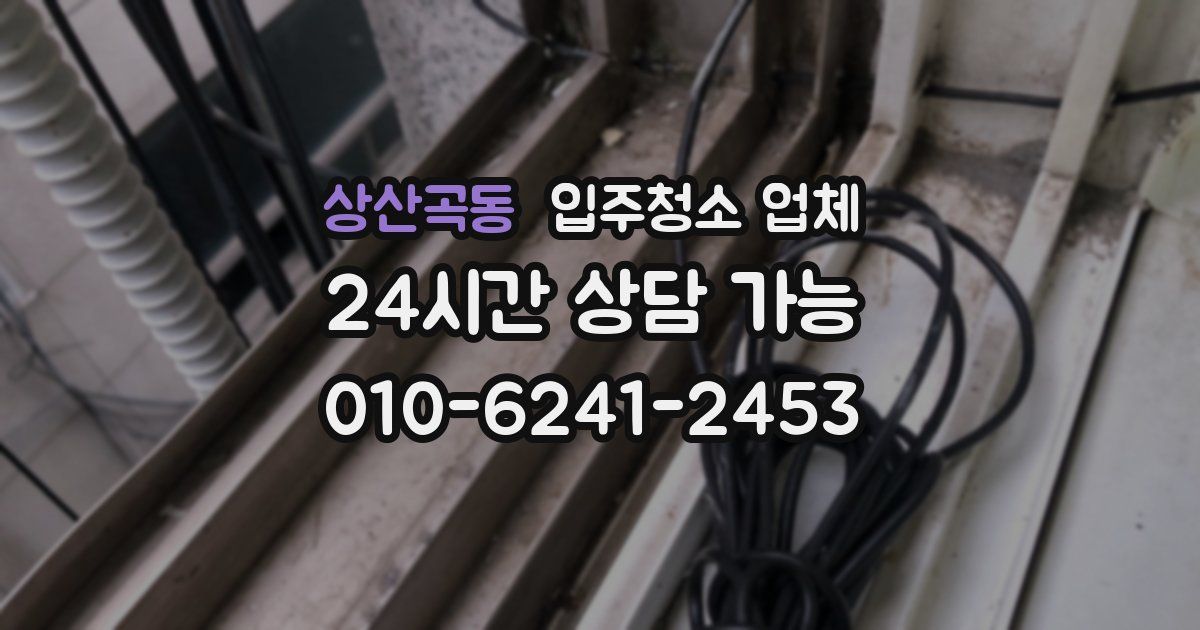 상산곡동 입주청소 업체