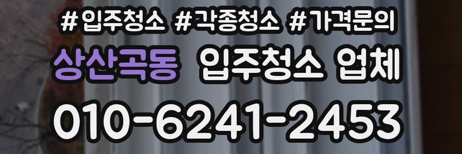 상산곡동 입주청소 업체