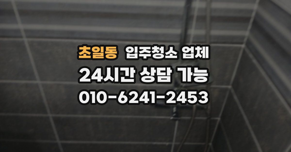 초일동 입주청소 업체