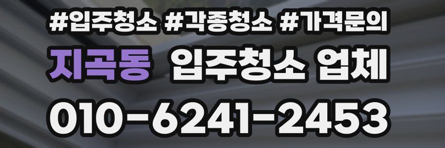 지곡동 입주청소 업체