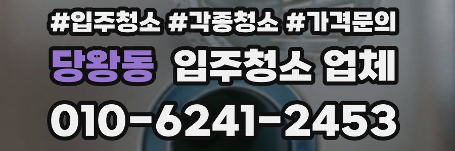당왕동 입주청소 업체