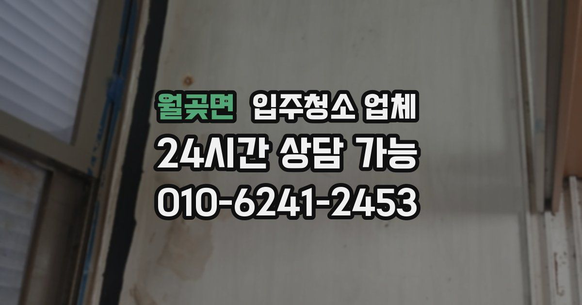 월곶면 입주청소 업체