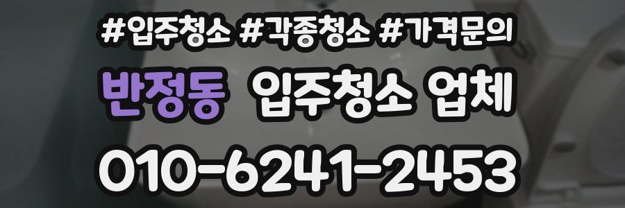 반정동 입주청소 업체