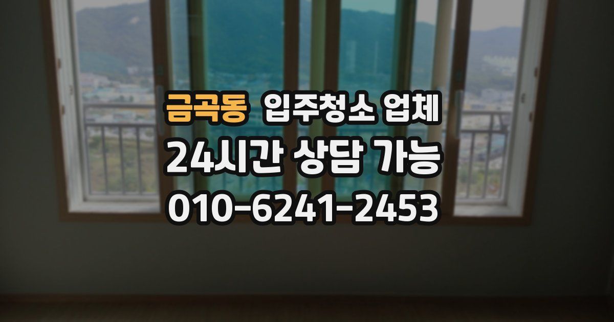 금곡동 입주청소 업체
