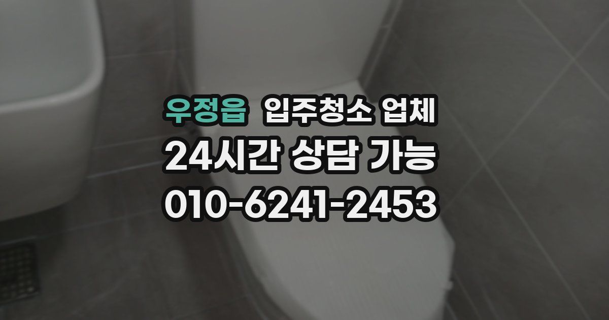 우정읍 입주청소 업체