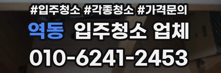 역동 입주청소 업체