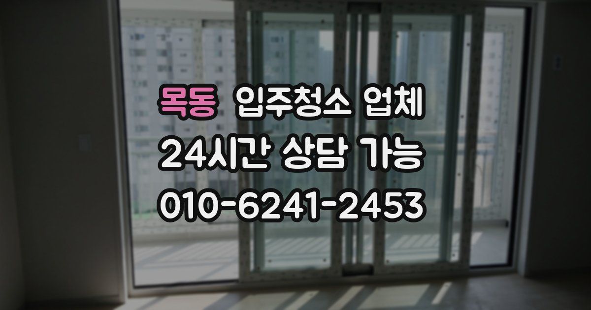 목동 입주청소 업체