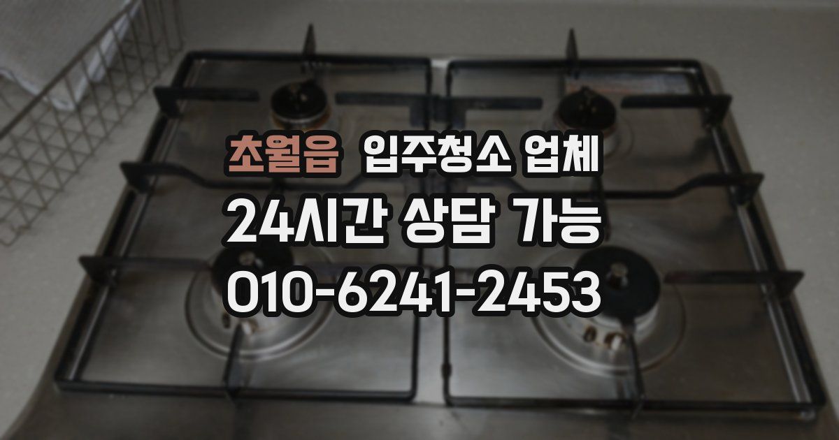 초월읍 입주청소 업체