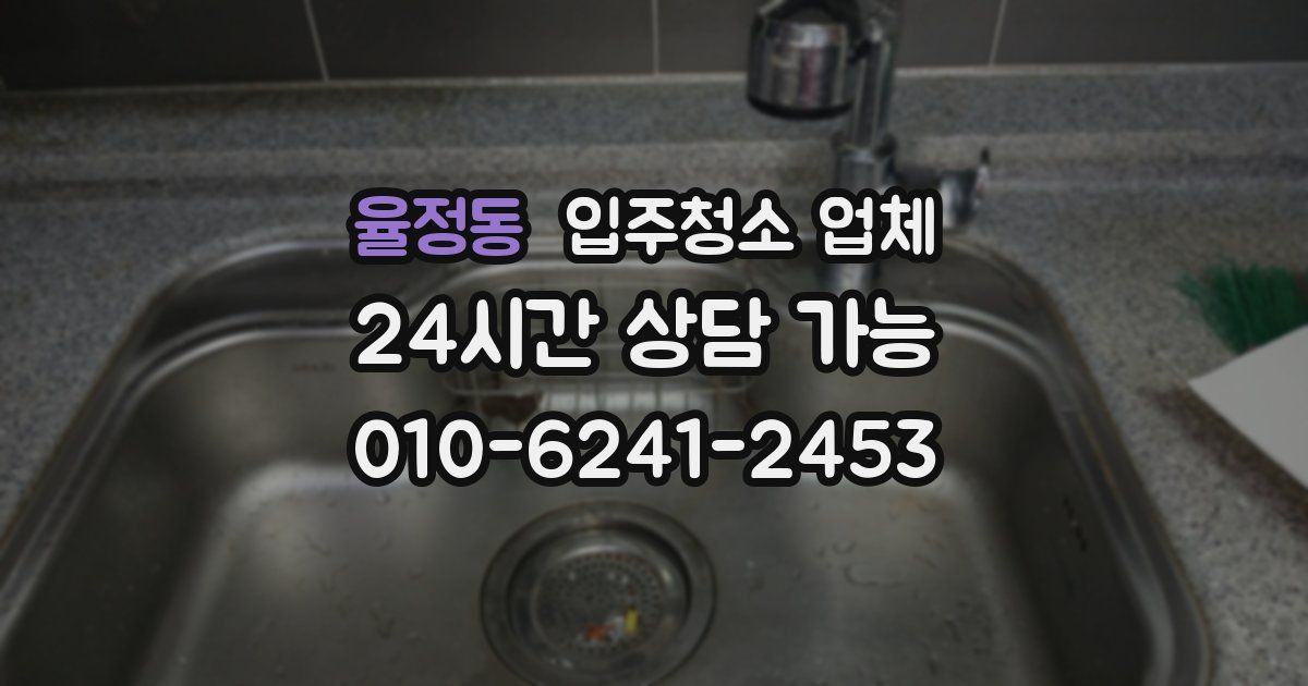 율정동 입주청소 업체