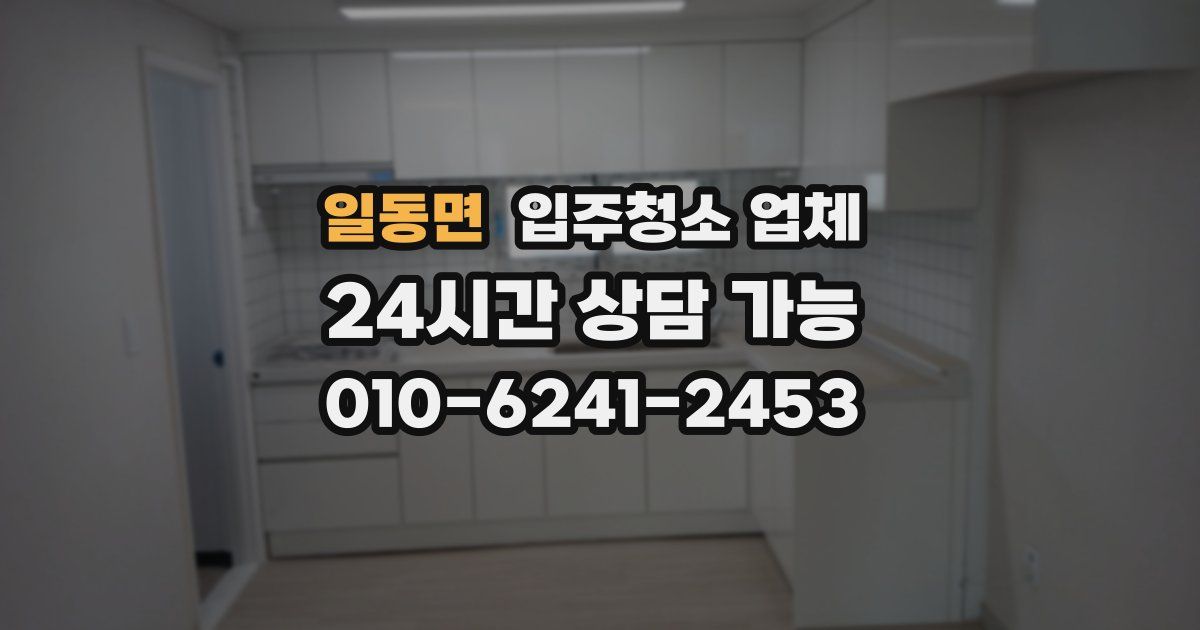 일동면 입주청소 업체