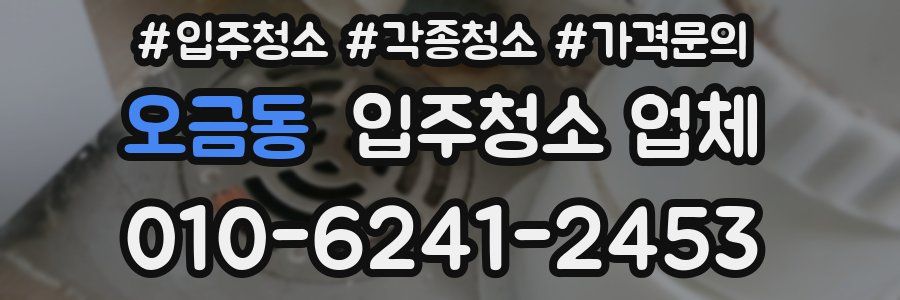 오금동 입주청소 업체