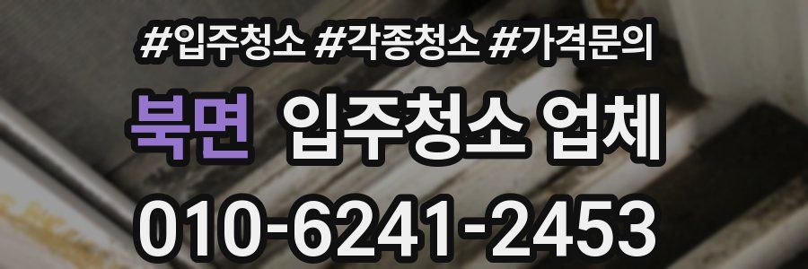 북면 입주청소 업체