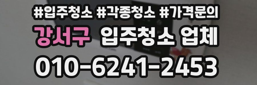 강서구 입주청소 업체