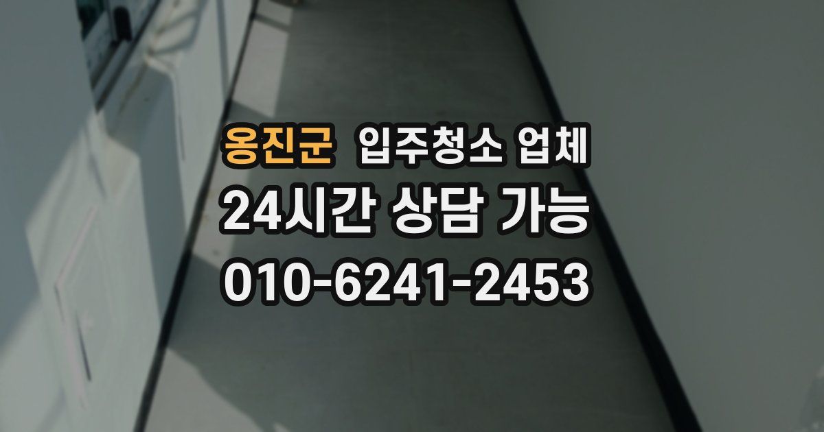 옹진군 입주청소 업체