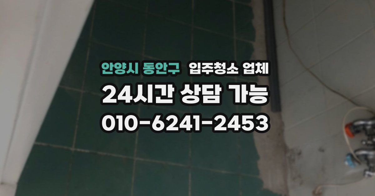 안양시 동안구 입주청소 업체