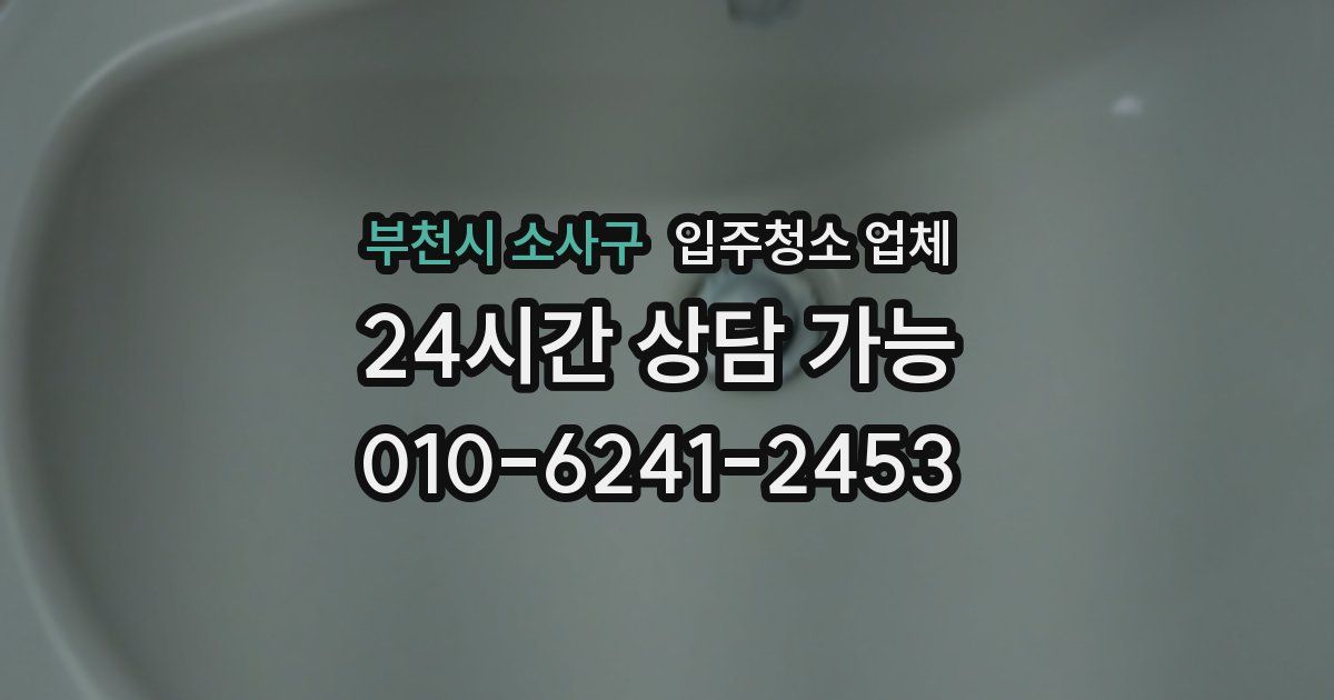 부천시 소사구 입주청소 업체