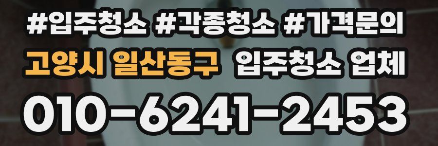 고양시 일산동구 입주청소 업체