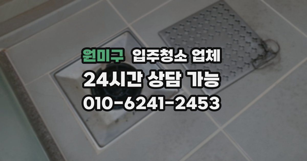 원미구 입주청소 업체